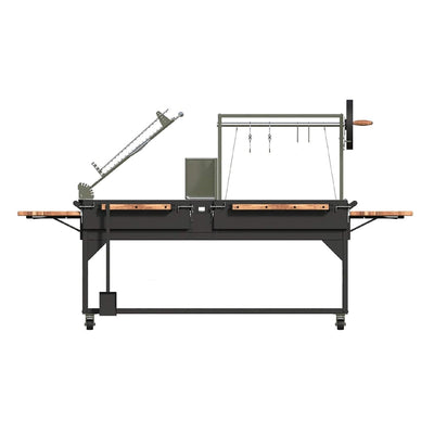Backyard Discovery Extra-Large Argentine Santa Maria Wood Fire And Charcoal BBQ Grill With Brasero