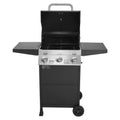 3‑Burner Propane Gas Grill 36000 BTU Stainless Steel BBQ Grill, 338 Sq.In Cooking Area with Warming Rack Freestanding Outdoor Grill for Patio Backyard Garden Cooking