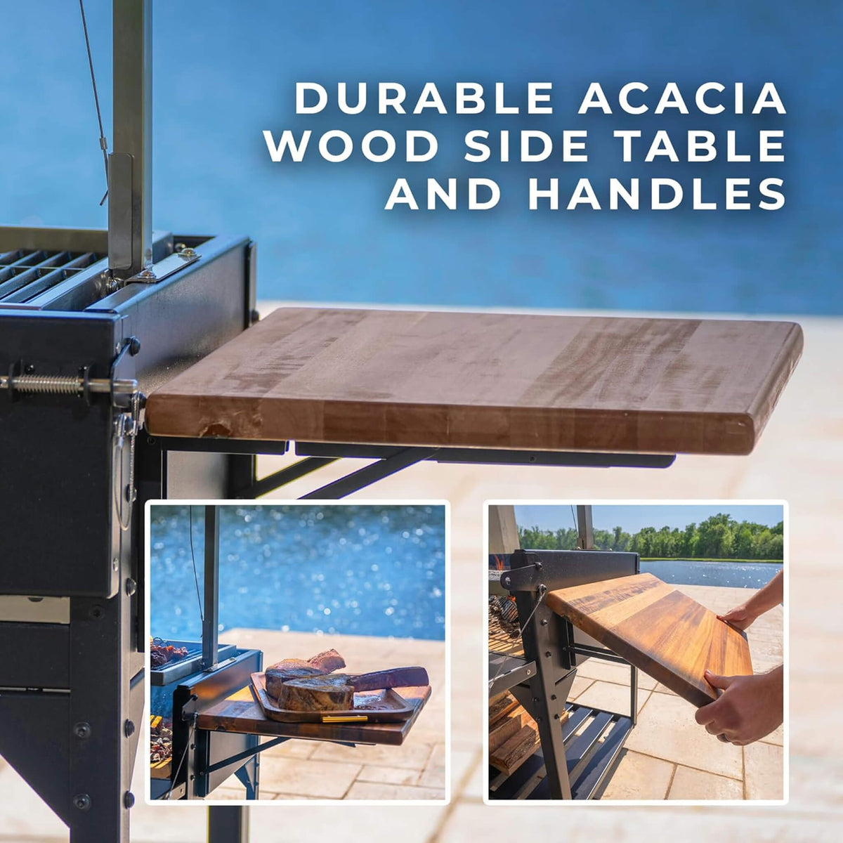 Backyard Discovery Heavy-Duty Argentine Santa Maria Heritage Wood Fire and Charcoal BBQ Grill