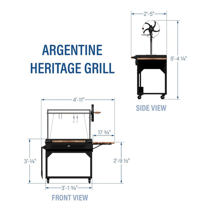 Backyard Discovery Heavy-Duty Argentine Santa Maria Heritage Wood Fire and Charcoal BBQ Grill