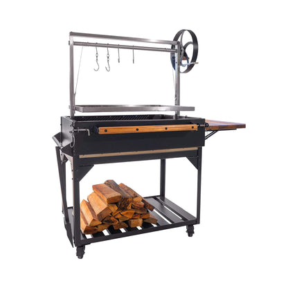 Backyard Discovery Heavy-Duty Argentine Santa Maria Heritage Wood Fire and Charcoal BBQ Grill