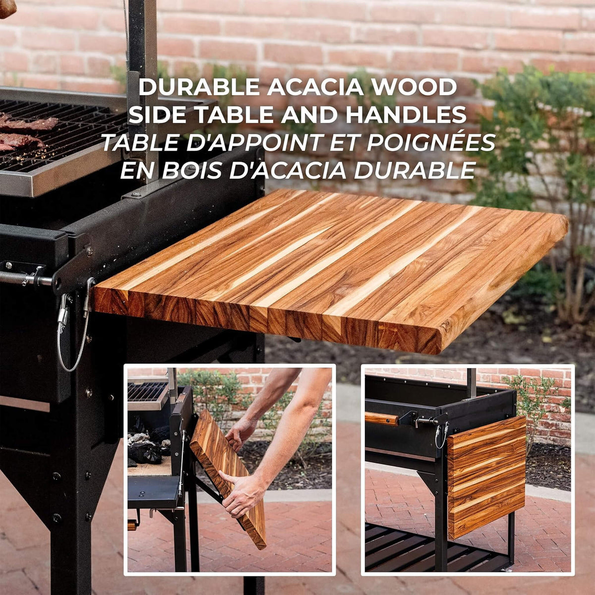 Backyard Discovery Heavy-Duty Argentine Santa Maria Wood Fire And Charcoal BBQ Grill With Brasero