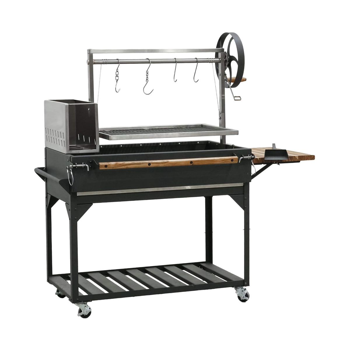 Backyard Discovery Heavy-Duty Argentine Santa Maria Wood Fire And Charcoal BBQ Grill With Brasero
