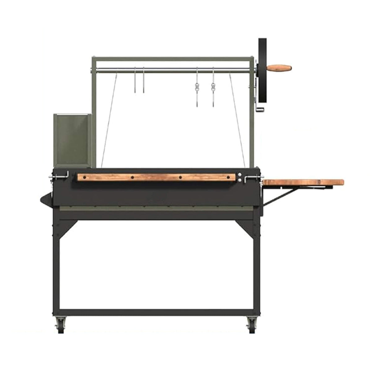 Backyard Discovery Heavy-Duty Argentine Santa Maria Wood Fire And Charcoal BBQ Grill With Brasero
