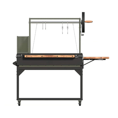 Backyard Discovery Heavy-Duty Argentine Santa Maria Wood Fire And Charcoal BBQ Grill With Brasero