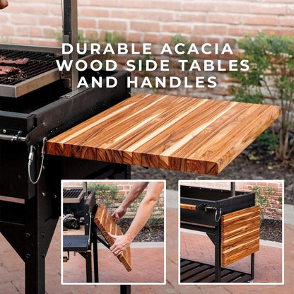 Backyard Discovery Extra-Large Argentine Santa Maria Wood Fire And Charcoal BBQ Grill With Brasero