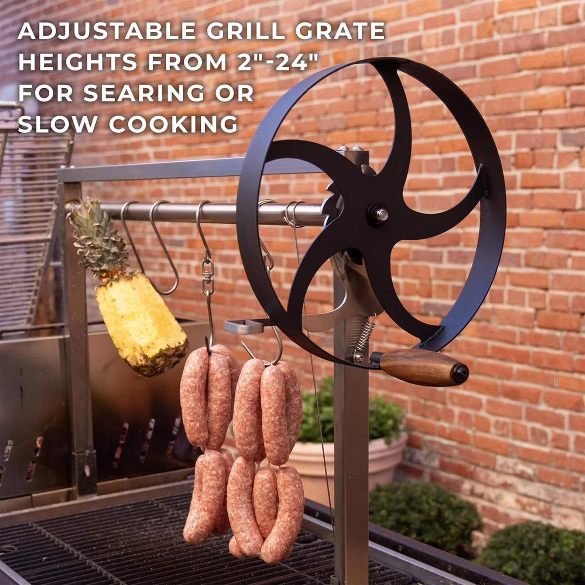 Backyard Discovery Extra-Large Argentine Santa Maria Wood Fire And Charcoal BBQ Grill With Brasero