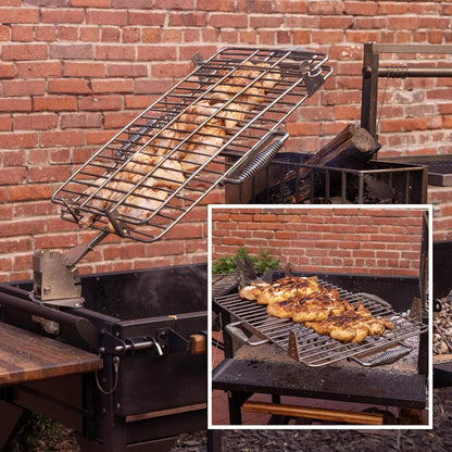Backyard Discovery Extra-Large Argentine Santa Maria Wood Fire And Charcoal BBQ Grill With Brasero