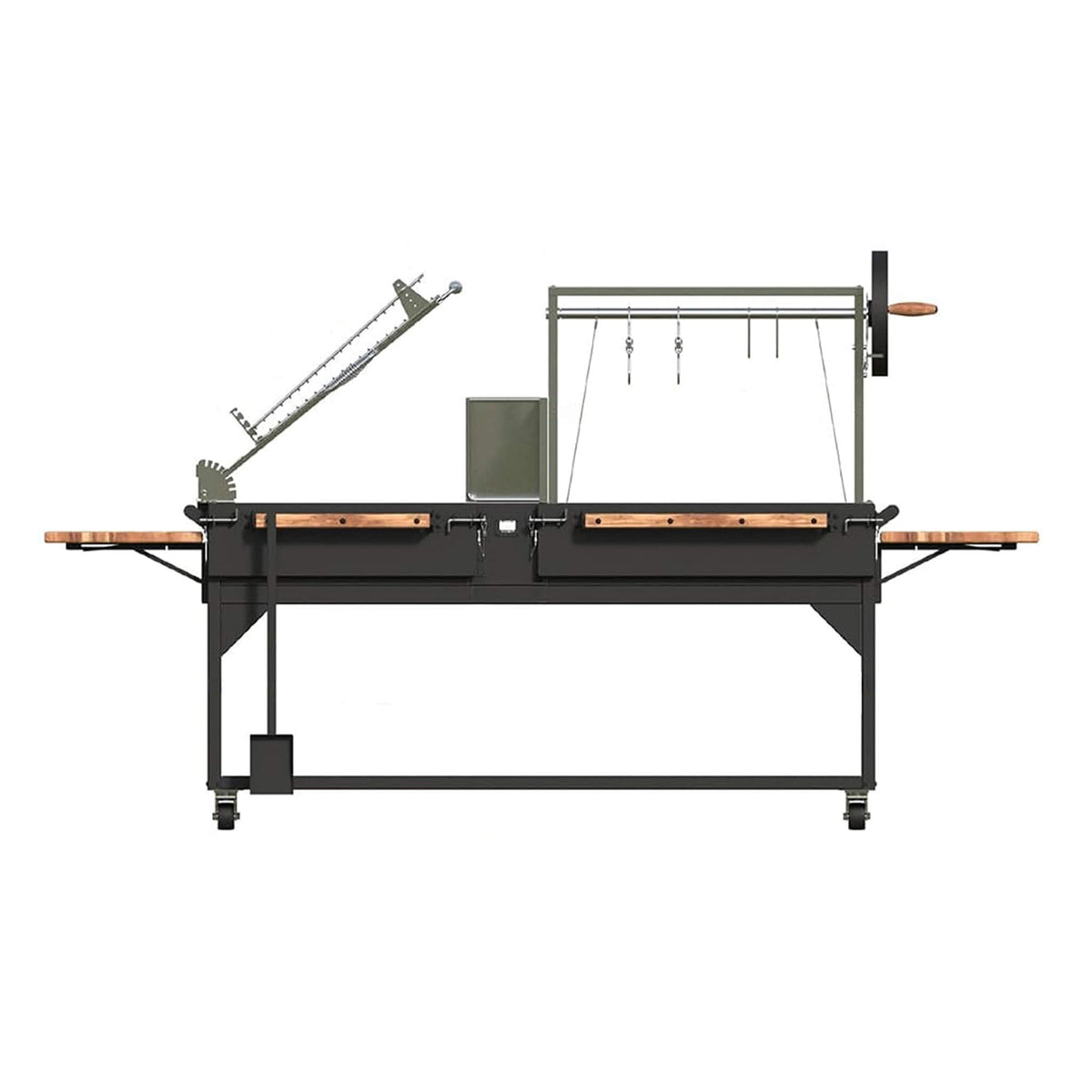 Backyard Discovery Extra-Large Argentine Santa Maria Wood Fire And Charcoal BBQ Grill With Brasero
