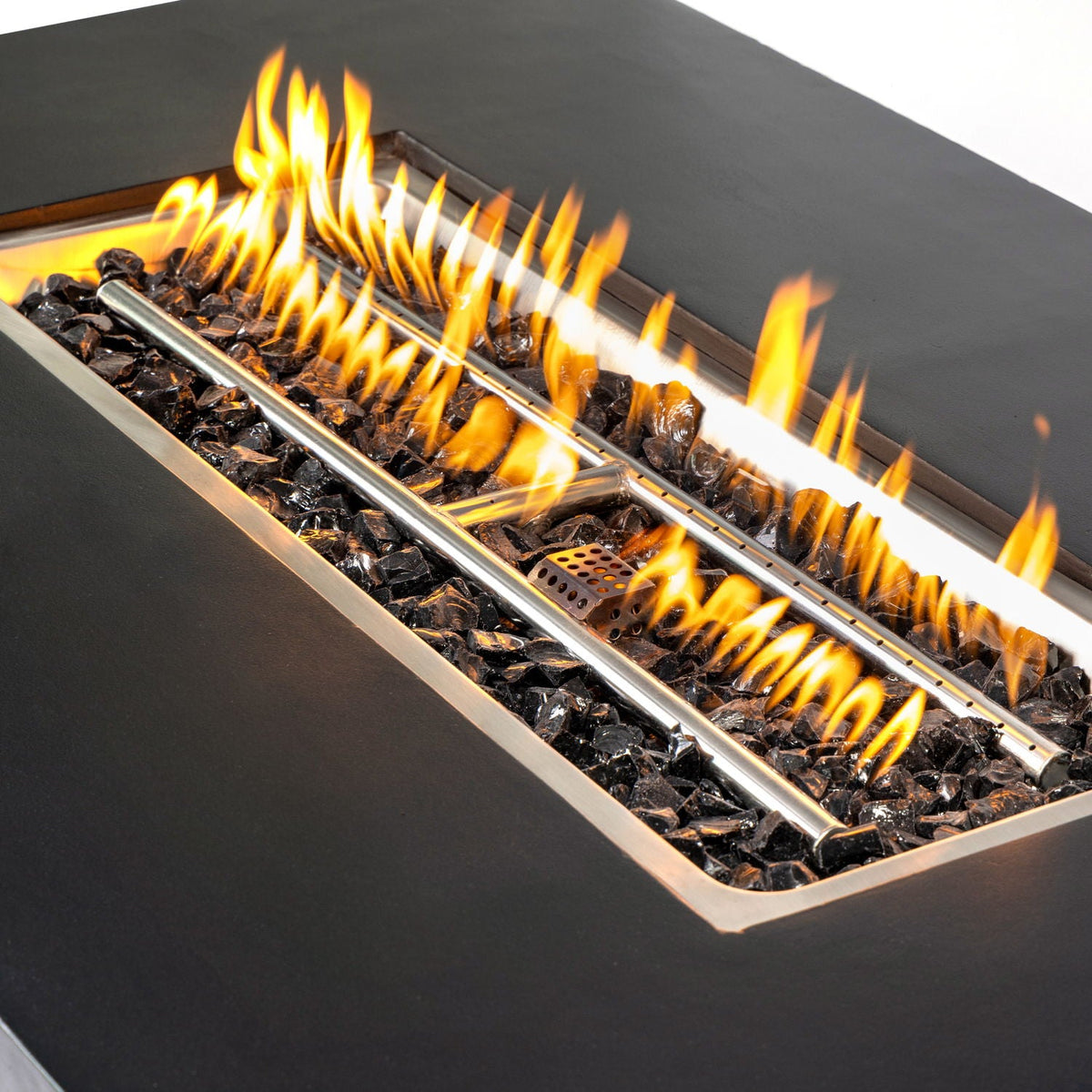 Propane / Natural Gas Fire Pit Table, 50,000 BTU - Charcoal