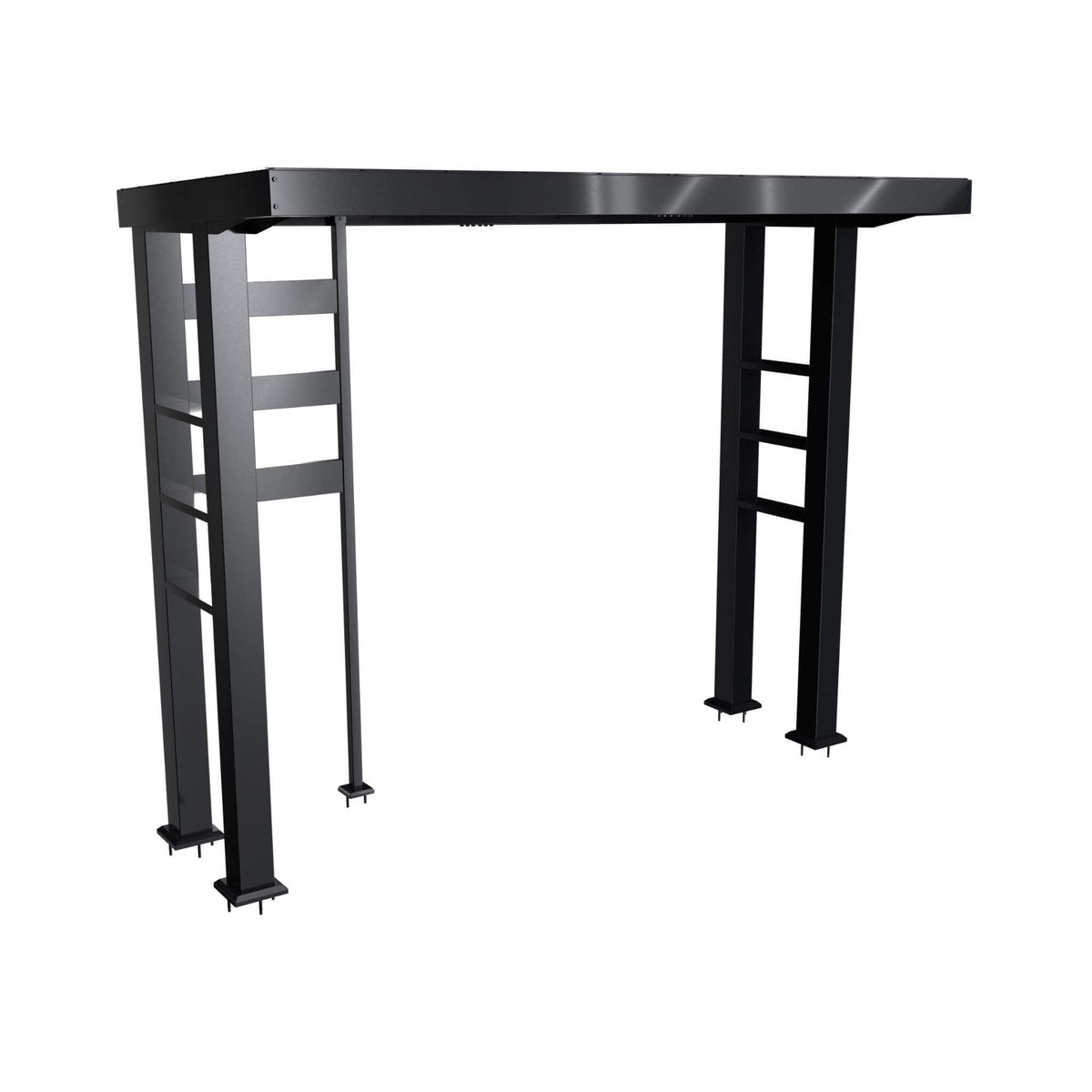 Castelle Flame Blaze 108-Inch 6-Burner 85K BTU Deluxe Stainless Steel Liquid Propane Outdoor Kitchen Grill Island With Wine Cooler, Rotisserie, Cabinets, And Granite Countertops