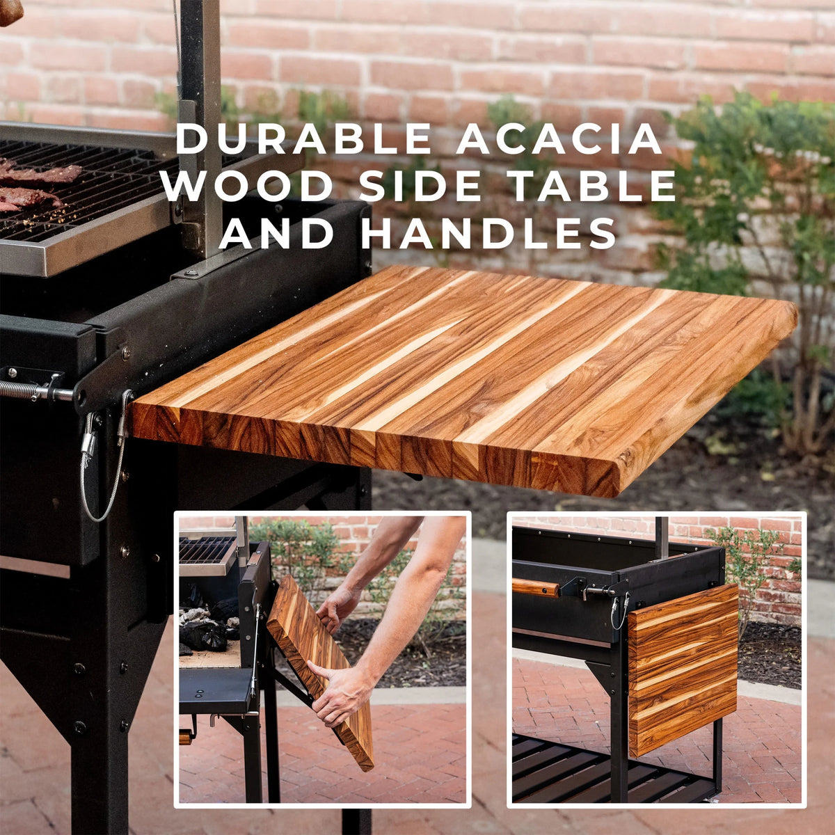 Argentine Santa Maria Wood Fire & Charcoal Steel BBQ Grill, Brasero