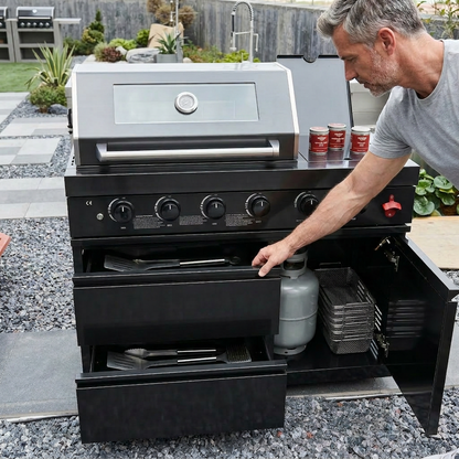 Youla Outdoor Products 46-Inch Stainless Steel Outdoor BBQ Grill