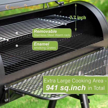 Smoker Grill Extra Large Outdoor Charcoal Barbecue Grill