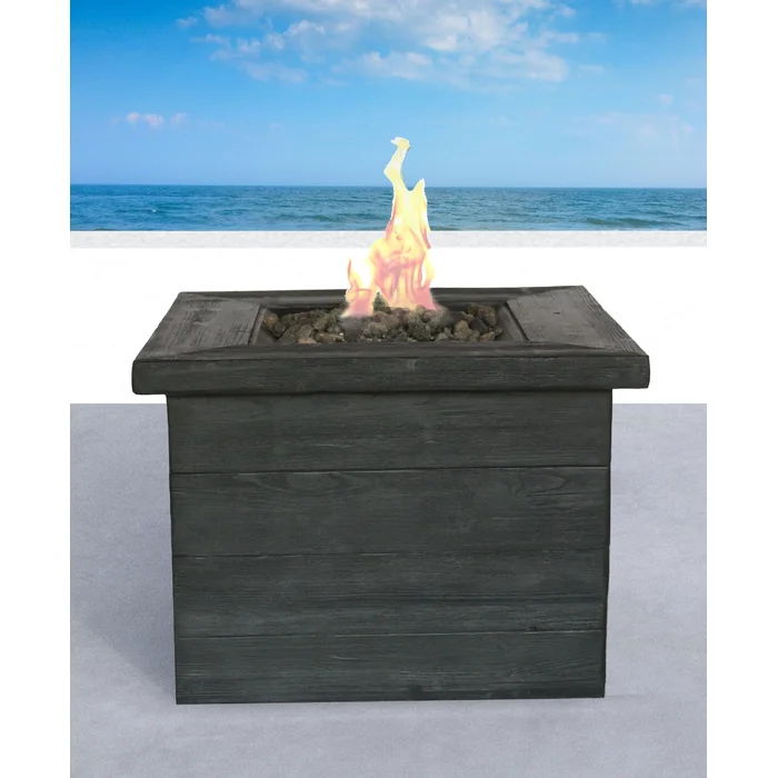 Fibre Reinforced Propane / Natural Gas Fire Pit Table - Charcoal