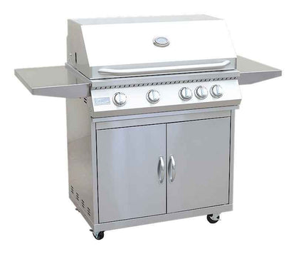 KoKoMo BBQ Grill Classic 32” 4-Burner with Cart – 304 Stainless Steel