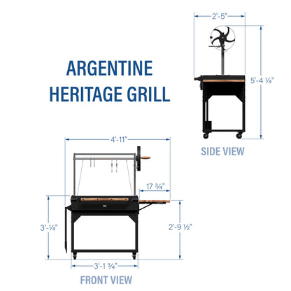 Argentine Santa Maria Heritage Wood Fire & Charcoal Grill, Fire Bricks