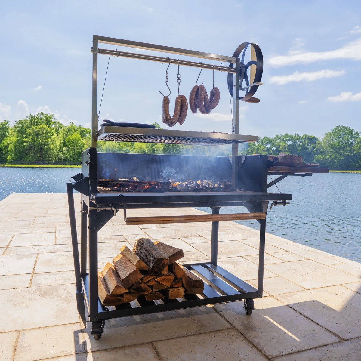 Argentine Santa Maria Heritage Wood Fire & Charcoal Grill, Fire Bricks