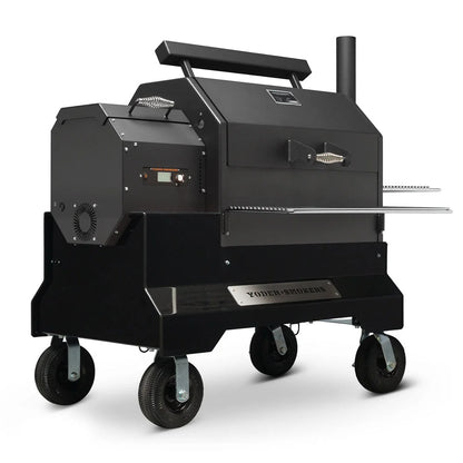 Ys640S Pellet Grill on Competition Cart