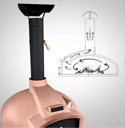 WPPO LLC Direct Wood Fired, Stone Oven for Bread not Just Pizza! Red Rock 100