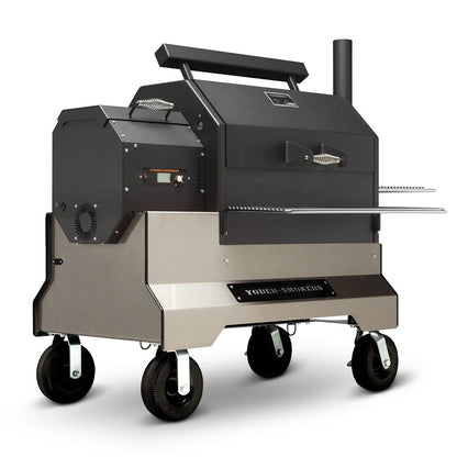 Ys640S Pellet Grill on Competition Cart
