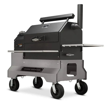 Ys640S Pellet Grill on Competition Cart