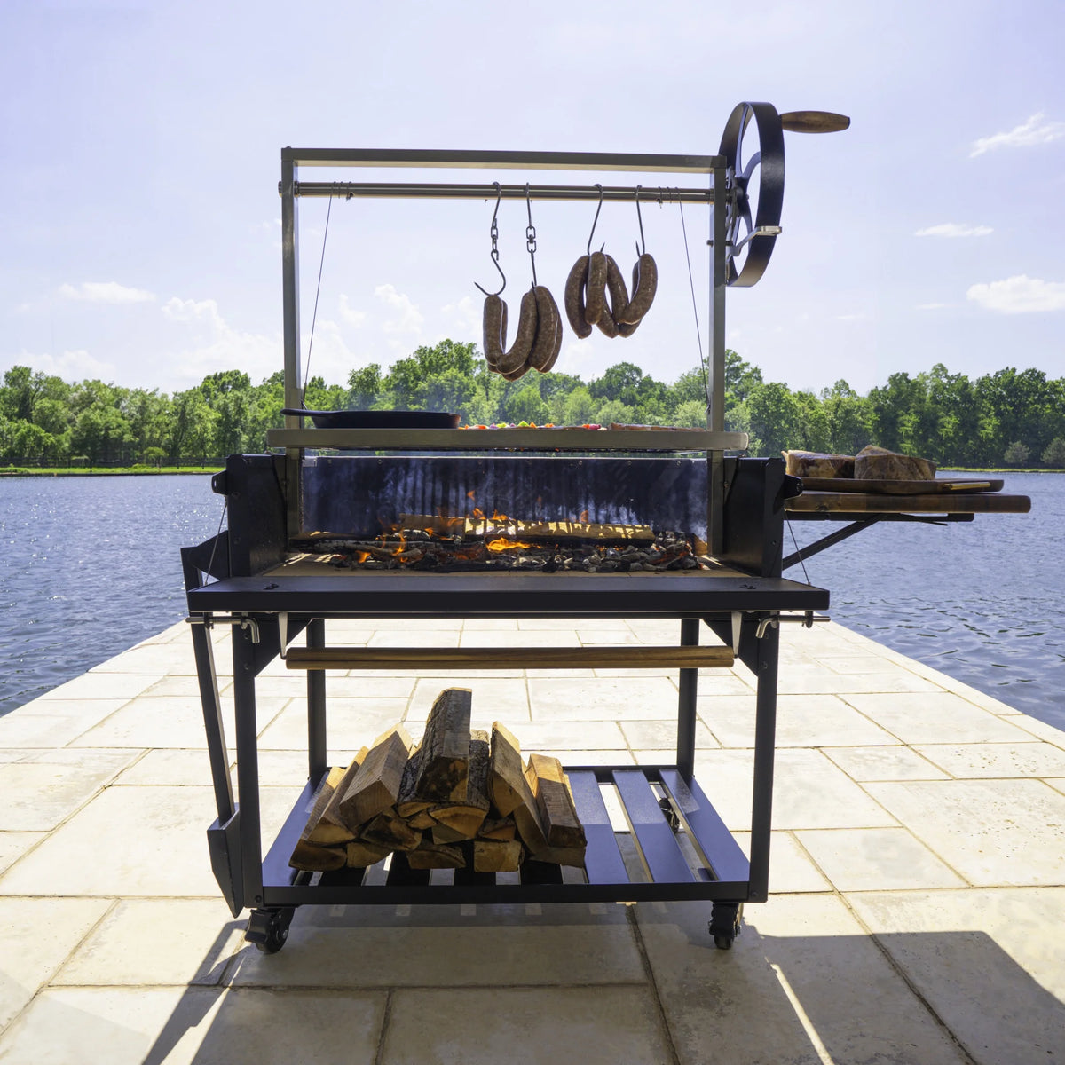 Argentine Santa Maria Heritage Wood Fire & Charcoal Grill, Fire Bricks