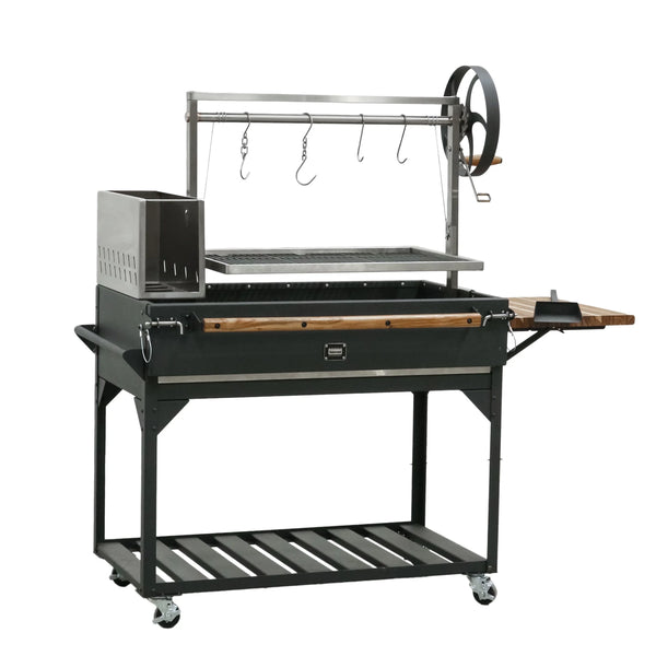 Argentine Santa Maria Wood Fire & Charcoal Steel BBQ Grill, Brasero