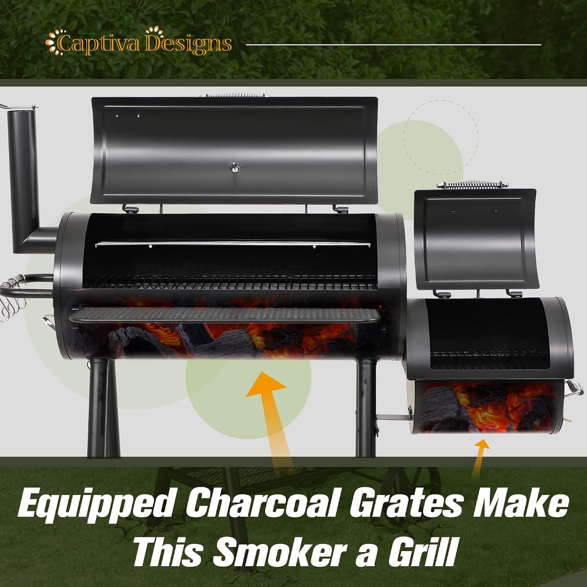 Smoker Grill Extra Large Outdoor Charcoal Barbecue Grill