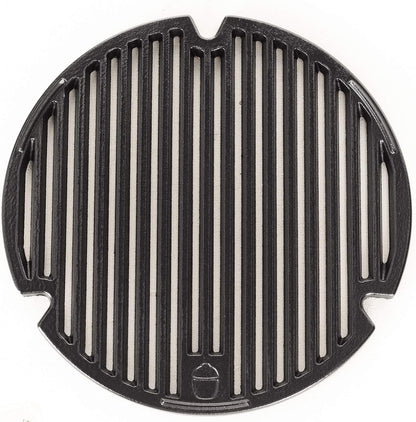KJ13RH Joe Jr. 13.5 Inch Portable Charcoal Grill with Cast Iron Cart and Heat Deflectors, Blaze Red and  KJ15090620 Cast Iron Sear Plate