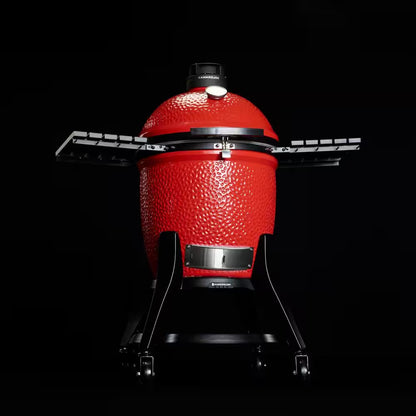 Classic Joe III 18 In. Charcoal Grill in Red with Cart, Side Shelves, and Ash Tool