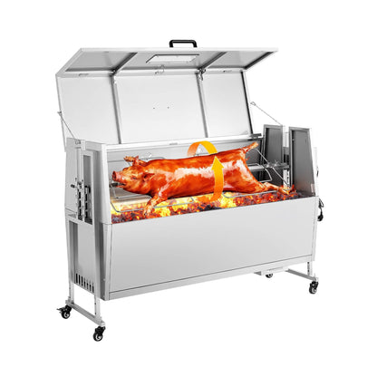 Heavy-Duty Spit Roaster Rotisserie BBQ Grill For Pig, Lamb And Chicken