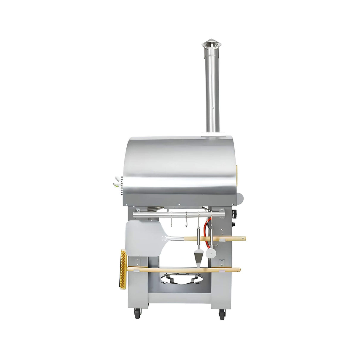 KoKoMo Grills Premium 32-Inch Stainless Steel Dual-Fuel Gas Or Wood Fired Pizza Oven [KO-PIZZAOVEN]