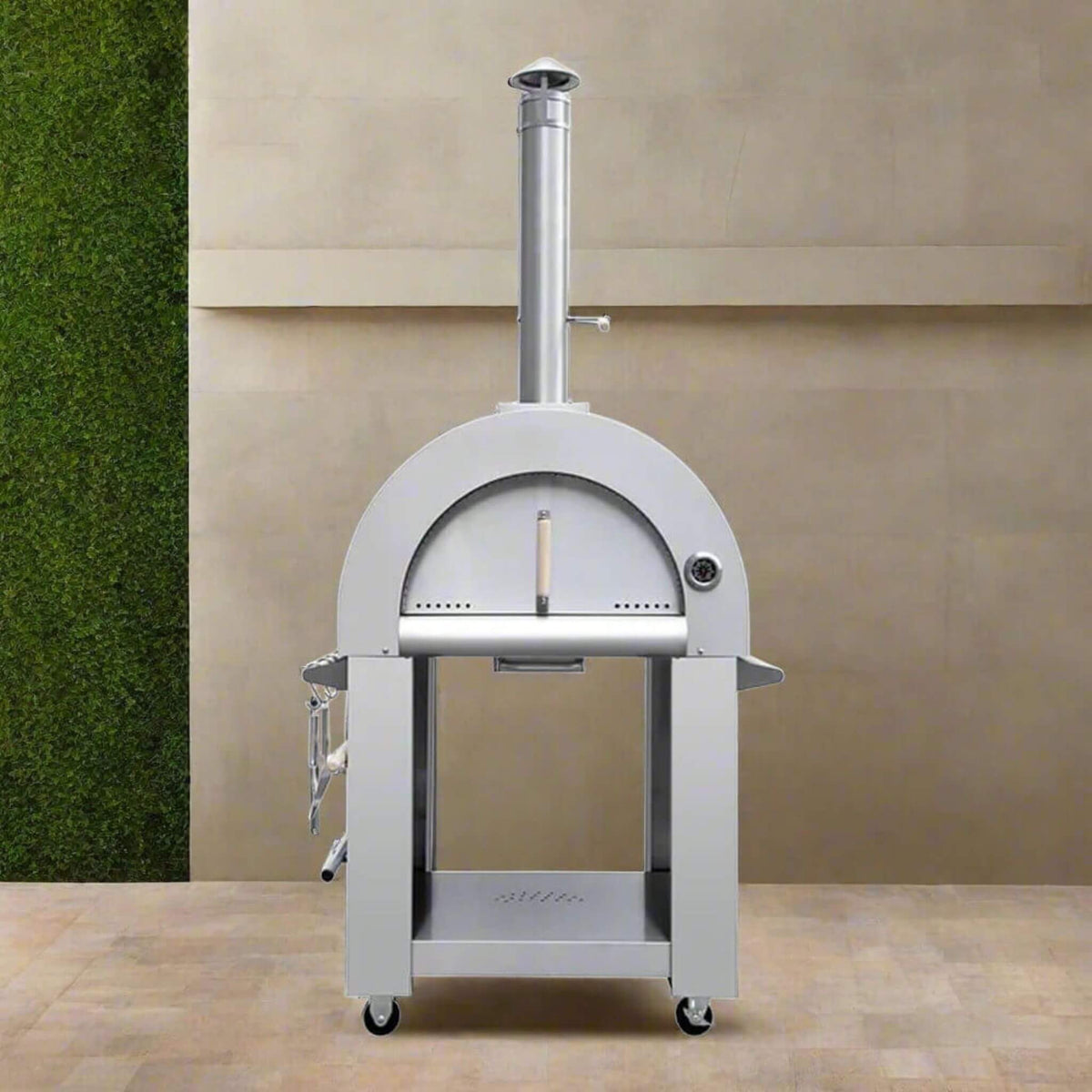 KoKoMo Grills Premium 32-Inch Stainless Steel Wood-Fired Pizza Oven [KO-PIZZAOVEN]