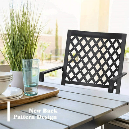 Sophia & William Outdoor Gas Fire Pit Table Set W/ Cushioned Swivel Dining Chairs, 5PCS
