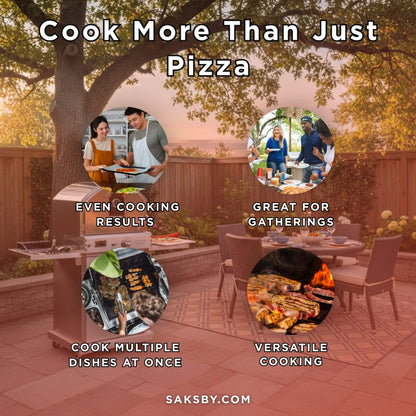 Summerset 60-Inch Outdoor Freestanding Gas Pizza Oven [SS-OVFS-LP/NG]