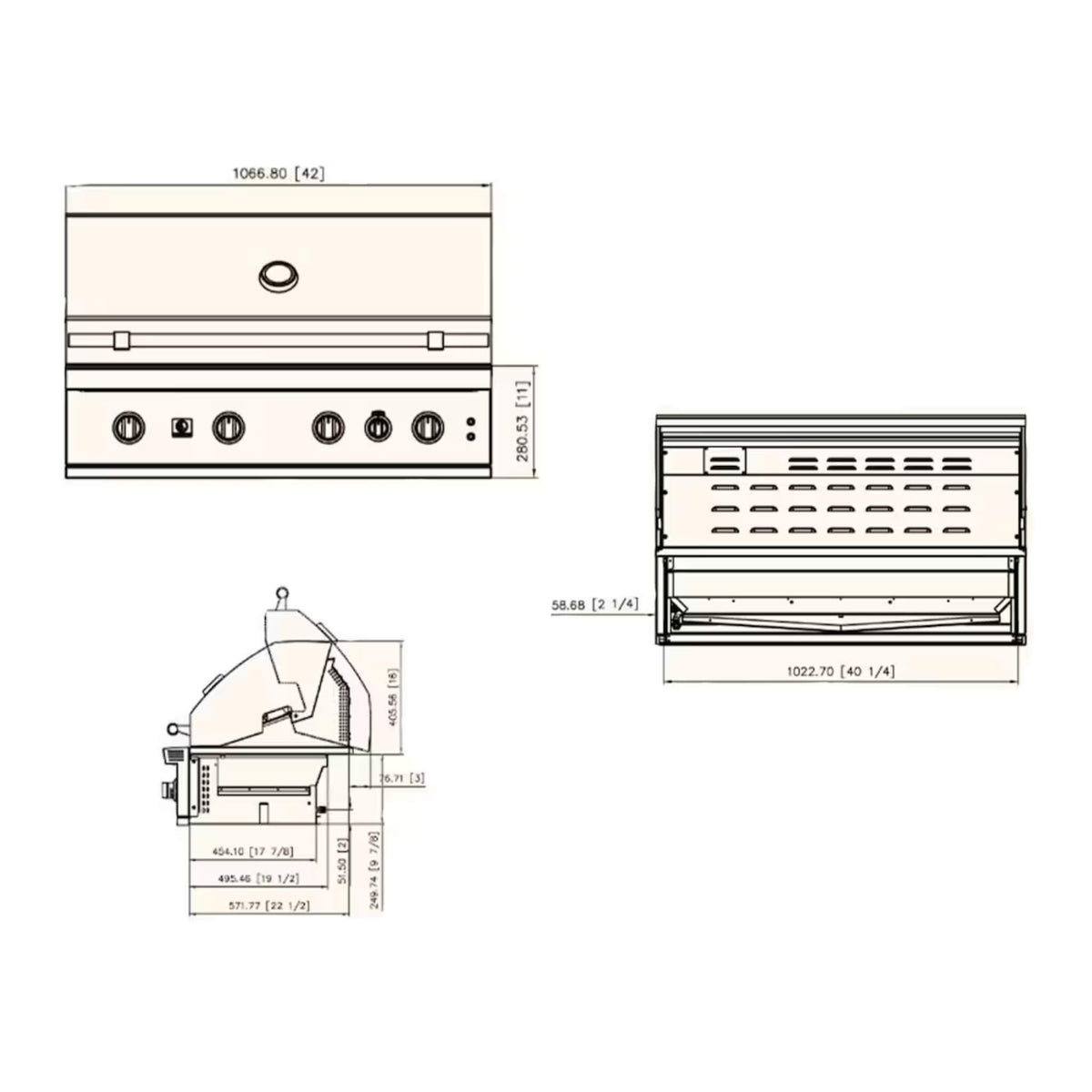 Summerset Quest Grill With Rear Infrared Burner, Rotisserie Kit, & Drop-In Griddle Plate [QST]