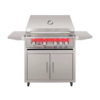 TrueFlame Built-In Stainless Steel Freestanding Gas Grills With Deluxe Cart [TF25/32/40]